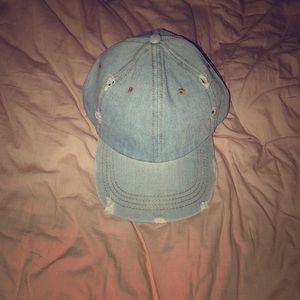Distressed Denim Hat